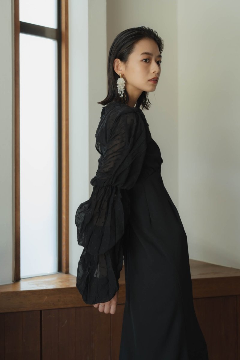 balloon bolero one piece/blackblack | KNUTH MARF