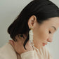 beads earring/white - KNUTH MARF