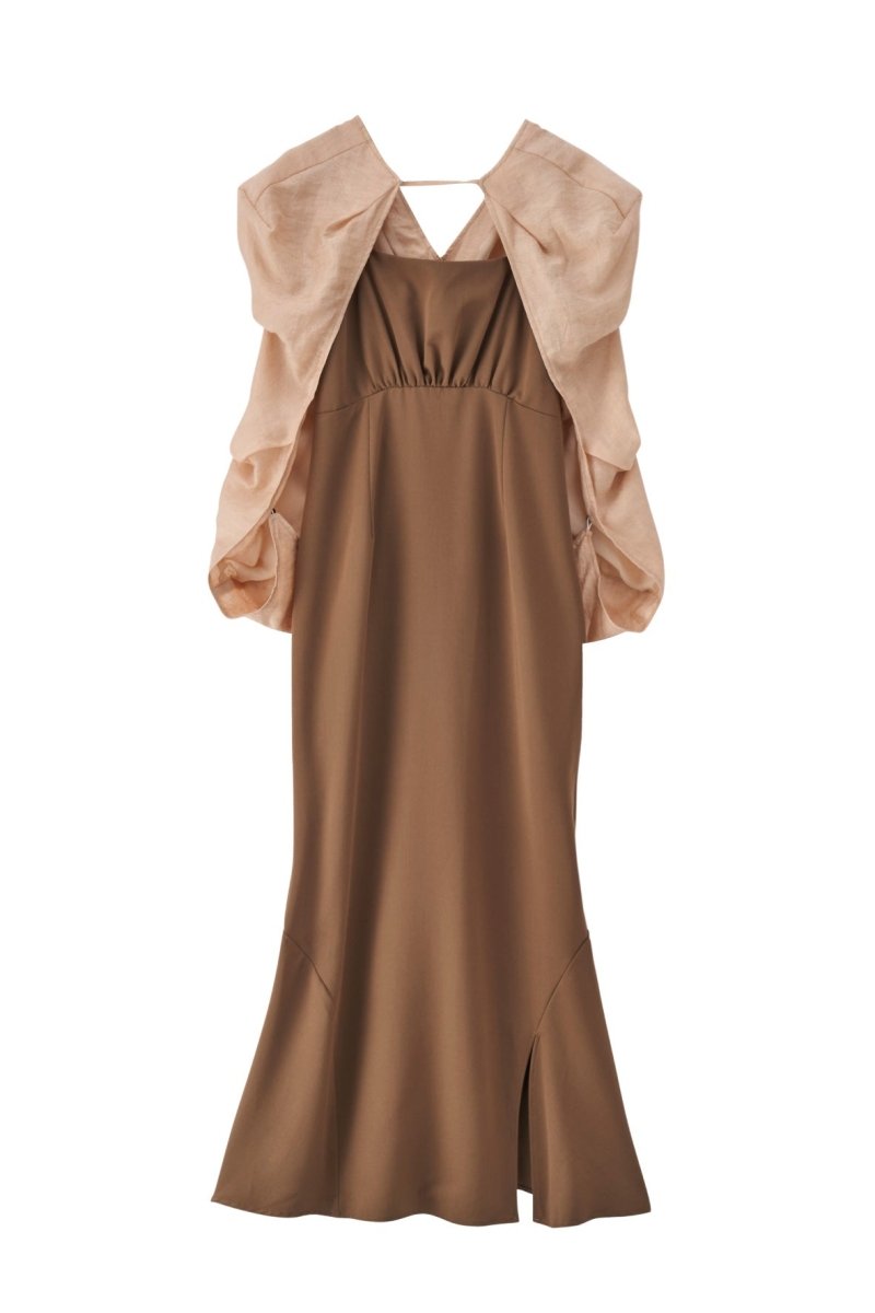 bolero mermaid one-piece/brownbeige | KNUTH MARF