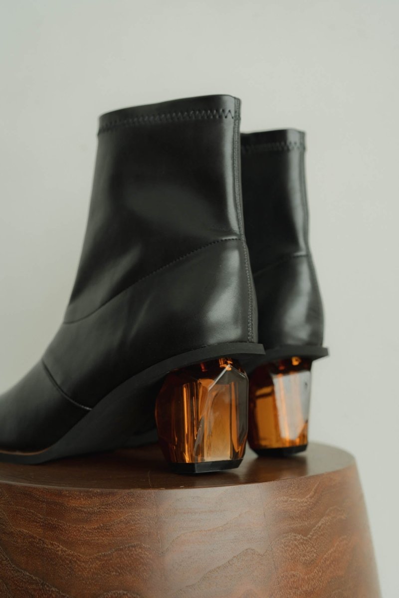 clear heel boots/2color - KNUTH MARF