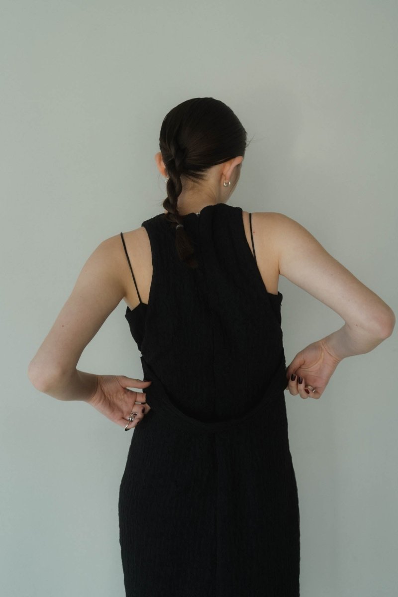 cup in jacquard one piece/black - KNUTH MARF