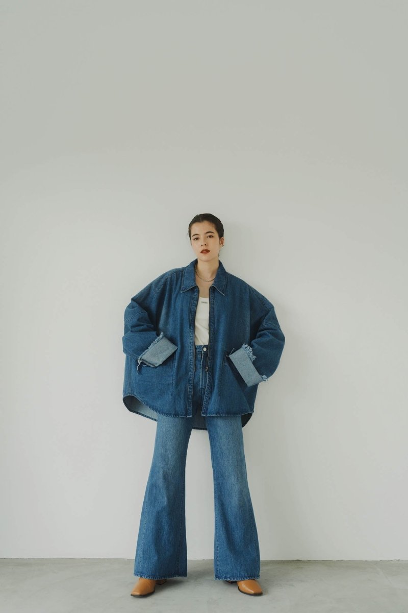 denim baggy pants/blue