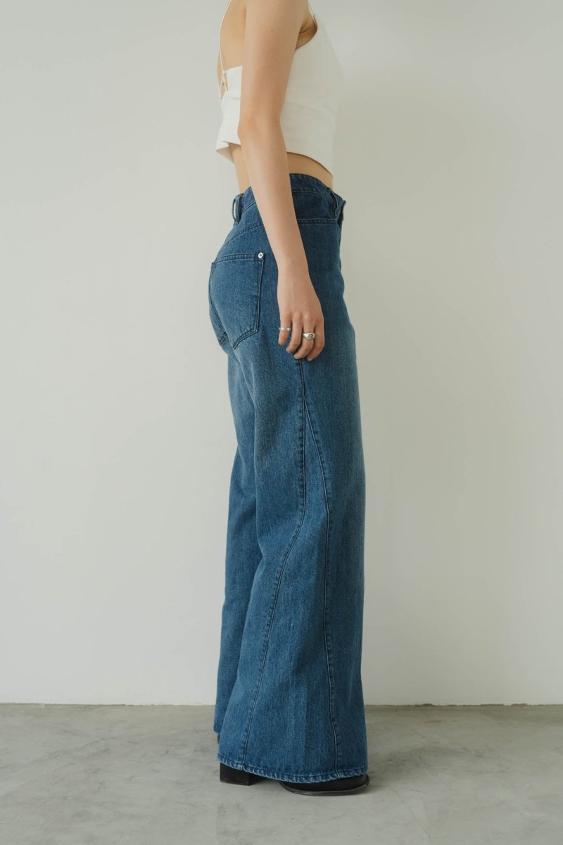 denim baggy pants/2color | KNUTH MARF