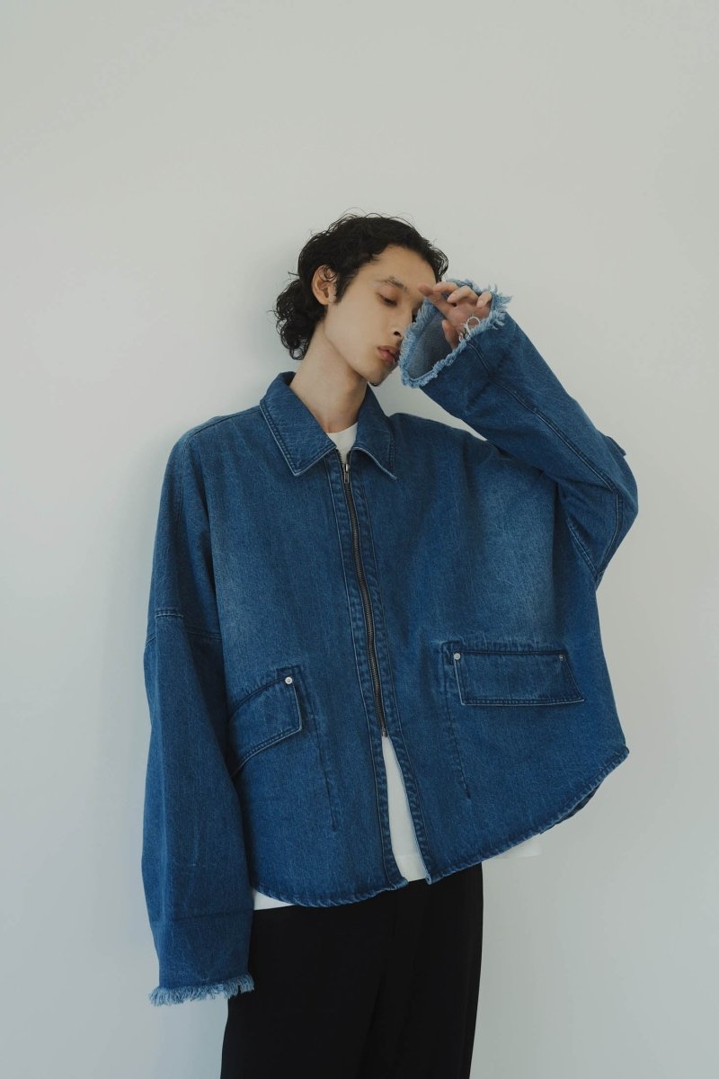 【在庫低価】denim over shirt jacket(unisex)/blue ジャケット・アウター