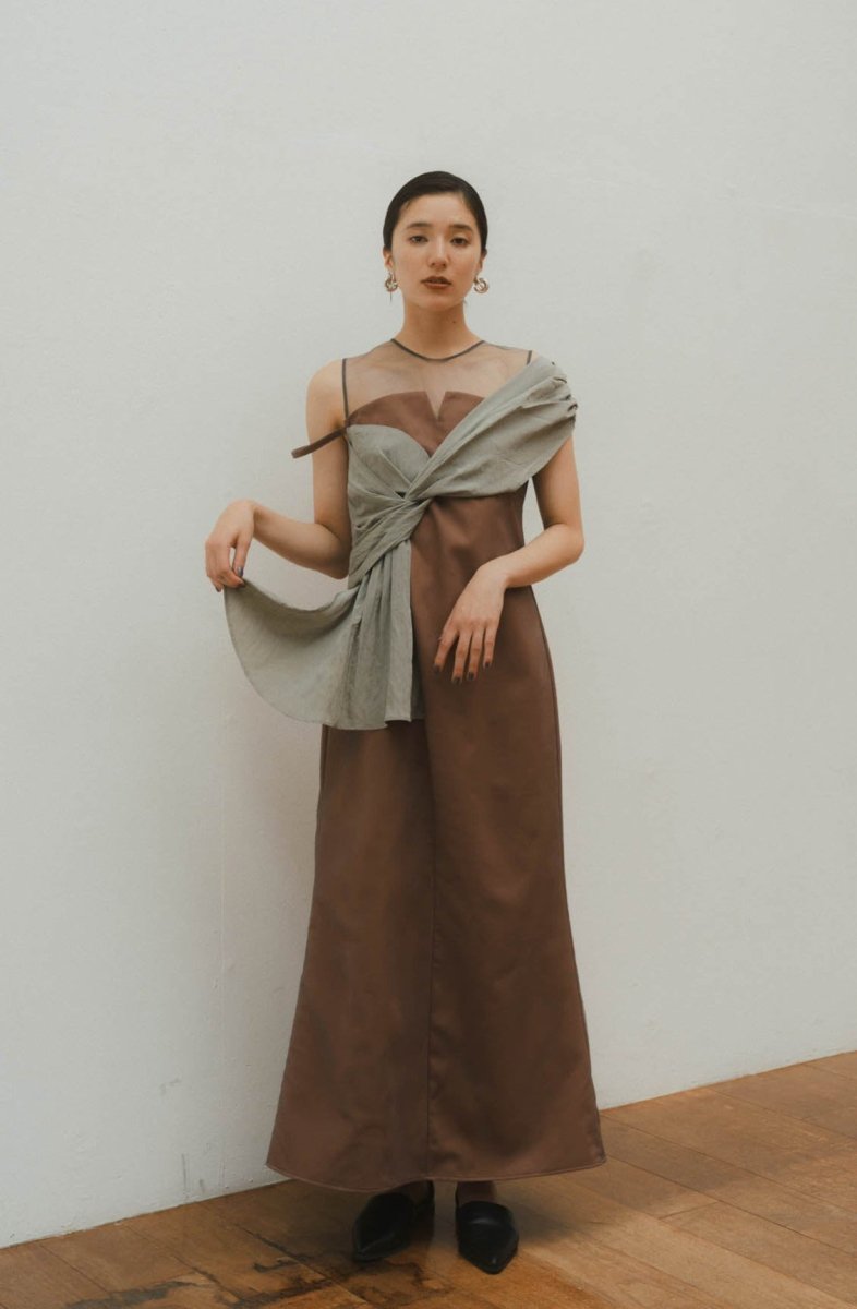 結婚式にて一度着用しましたKnuth Marf docking onepiece/apricot