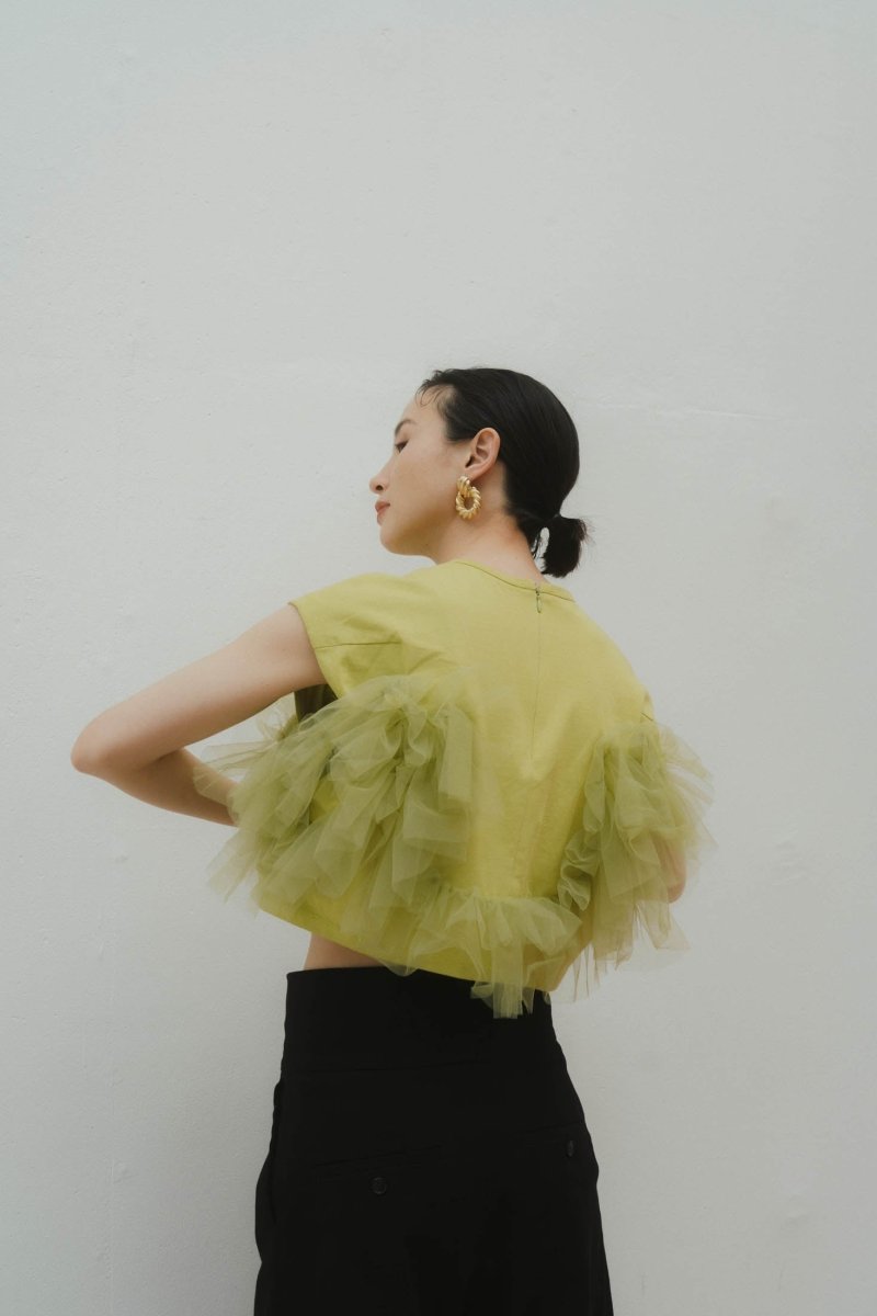 docking tulle tops/3color