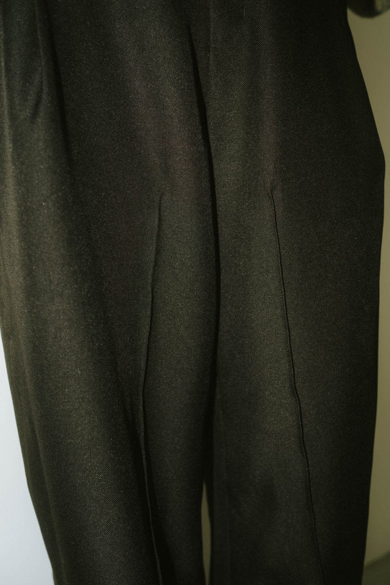 front slit pants(unisex)/black - KNUTH MARF