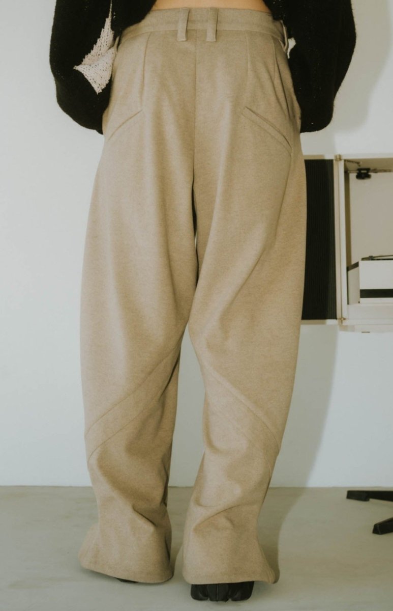 front slit pants(unisex)/greige - KNUTH MARF