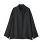 -high end- design slit wool shirt jacket/black - KNUTH MARF