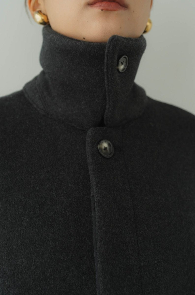 high end-drop shoulder blouson/charcoal | KNUTH MARF