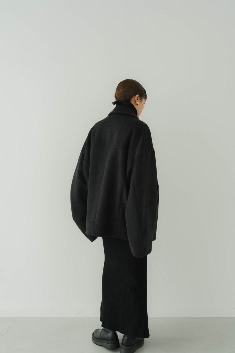 high end-drop shoulder blouson/charcoal | KNUTH MARF