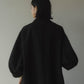 -high end- washer long soutien collar coat/black - KNUTH MARF