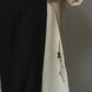 -high end- washer long soutien collar coat/ivory - KNUTH MARF