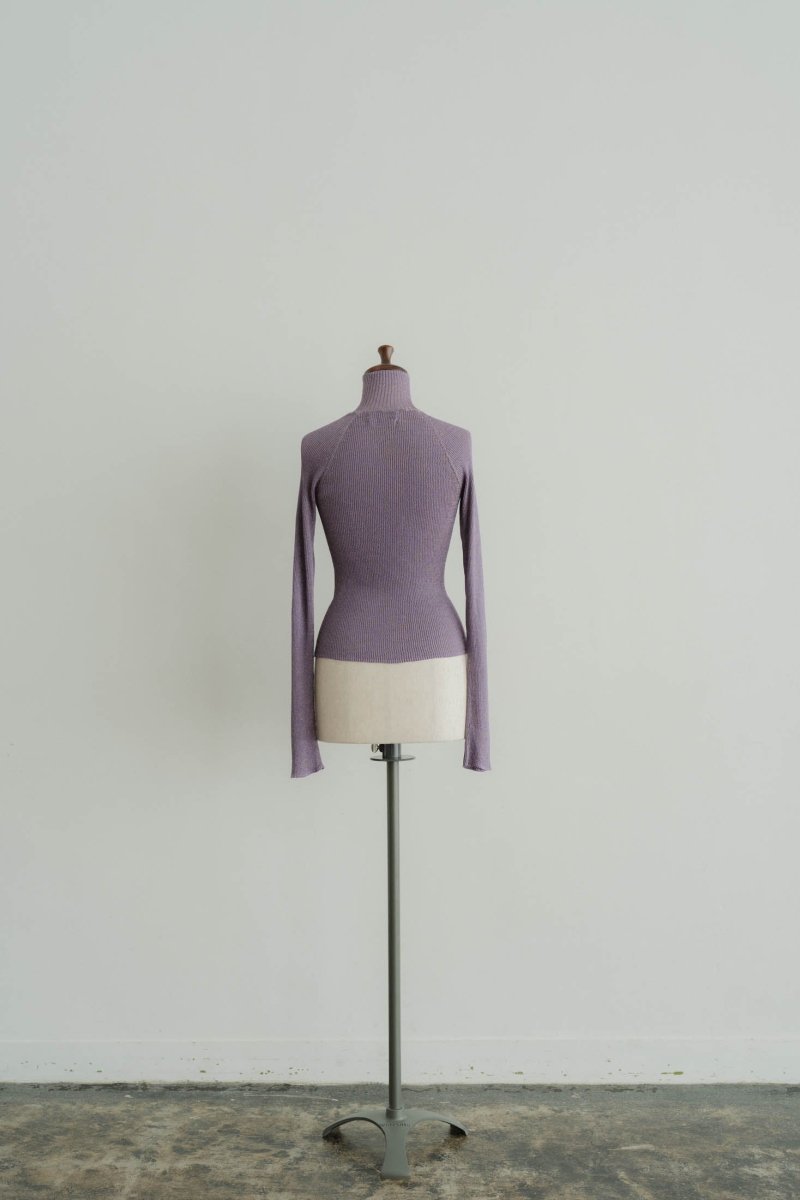 high neck lamé knit_3color - KNUTH MARF