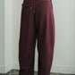 high waist lace up slacks pants/2color - KNUTH MARF