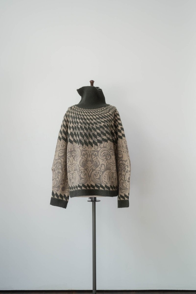 jacquard print knit/2color | KNUTH MARF