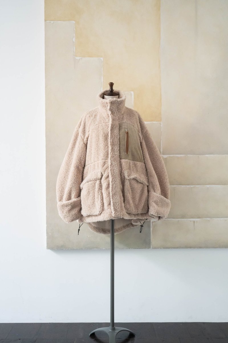 Knuth Marf boa jacket(unisex)/beige | KNUTH MARF