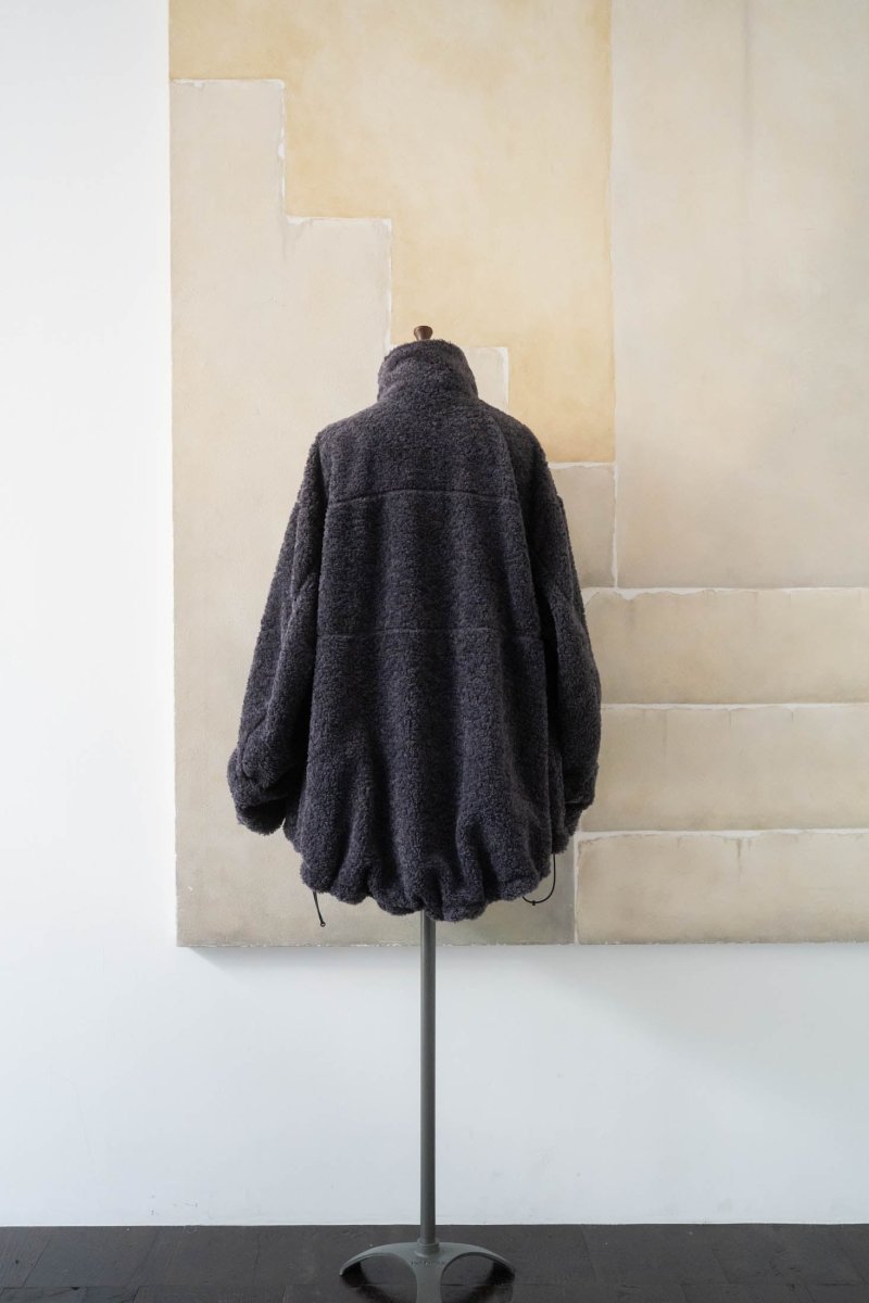 Knuth Marf boa jacket(unisex)/charcoal | KNUTH MARF