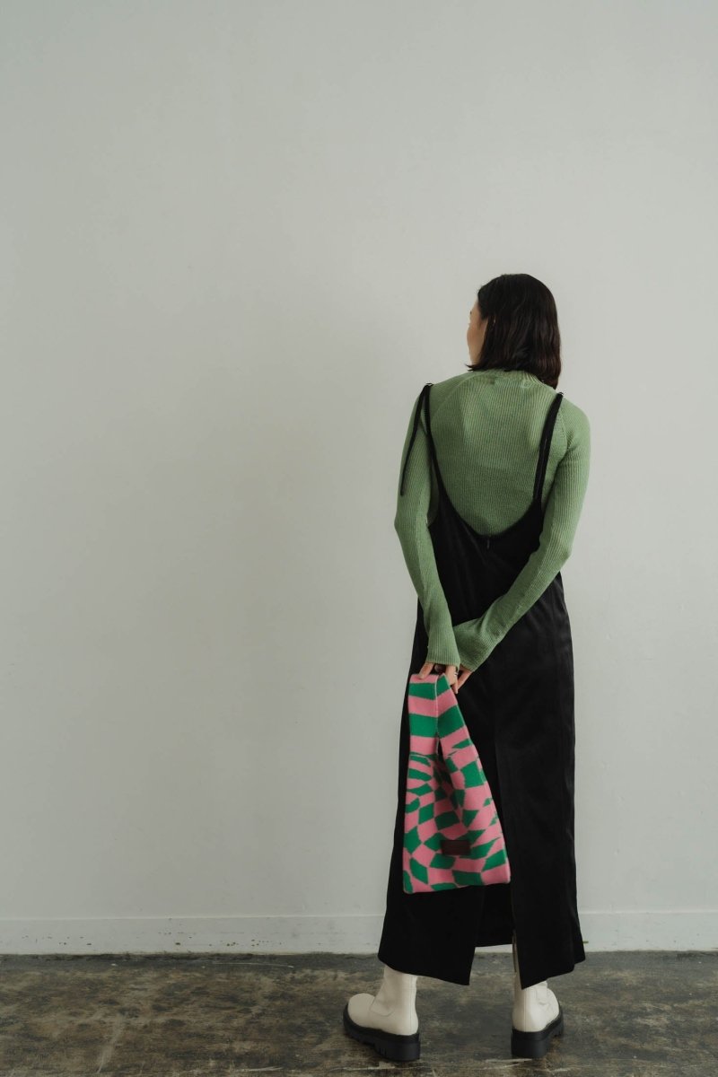 Knuth Marf knit bag/pinkgreen - KNUTH MARF