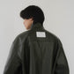 label leather jacket/darkgreen - KNUTH MARF
