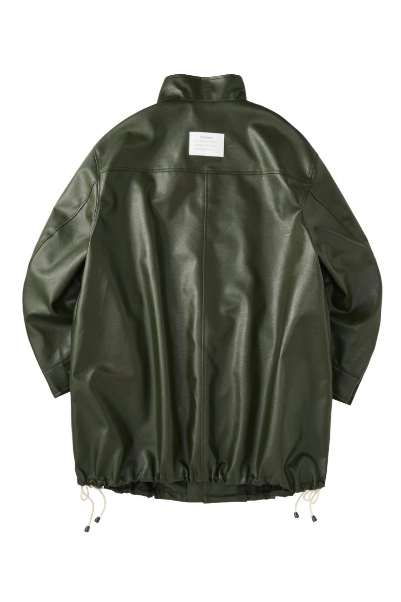 label leather jacket/sandbeige - KNUTH MARF