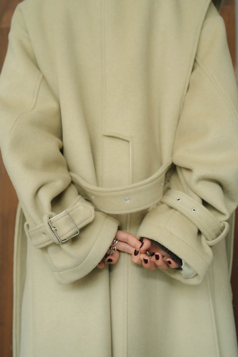 layered motorcycle coat/milkygreen