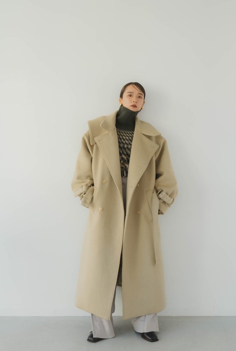 layered motorcycle coat/milkygreen - KNUTH MARF