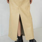 leather salopette skirt/2color - KNUTH MARF