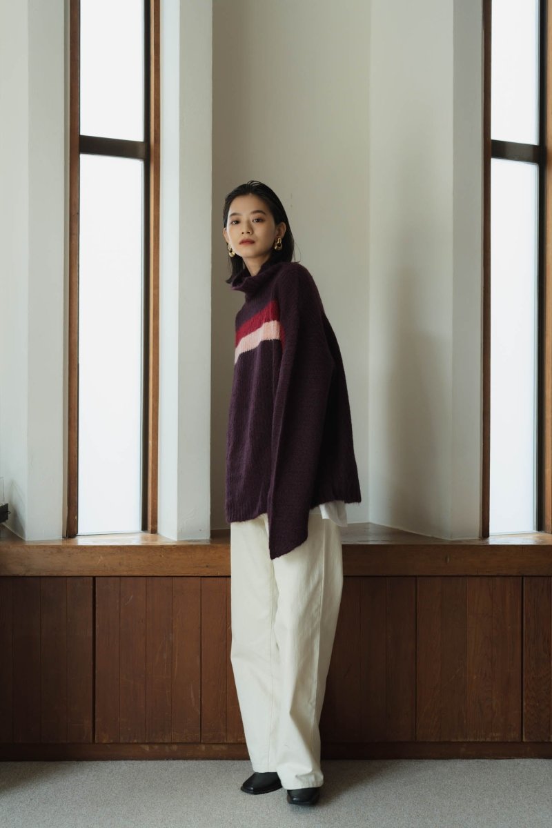 受注可 knuth marf loose border knit | umma.hu