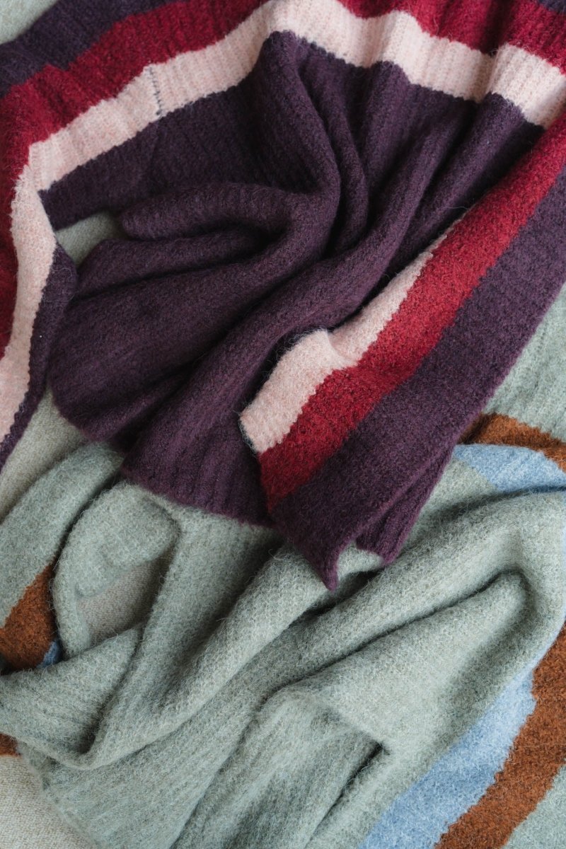 loose border knit/2color