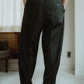 loose slacks pants/black - KNUTH MARF