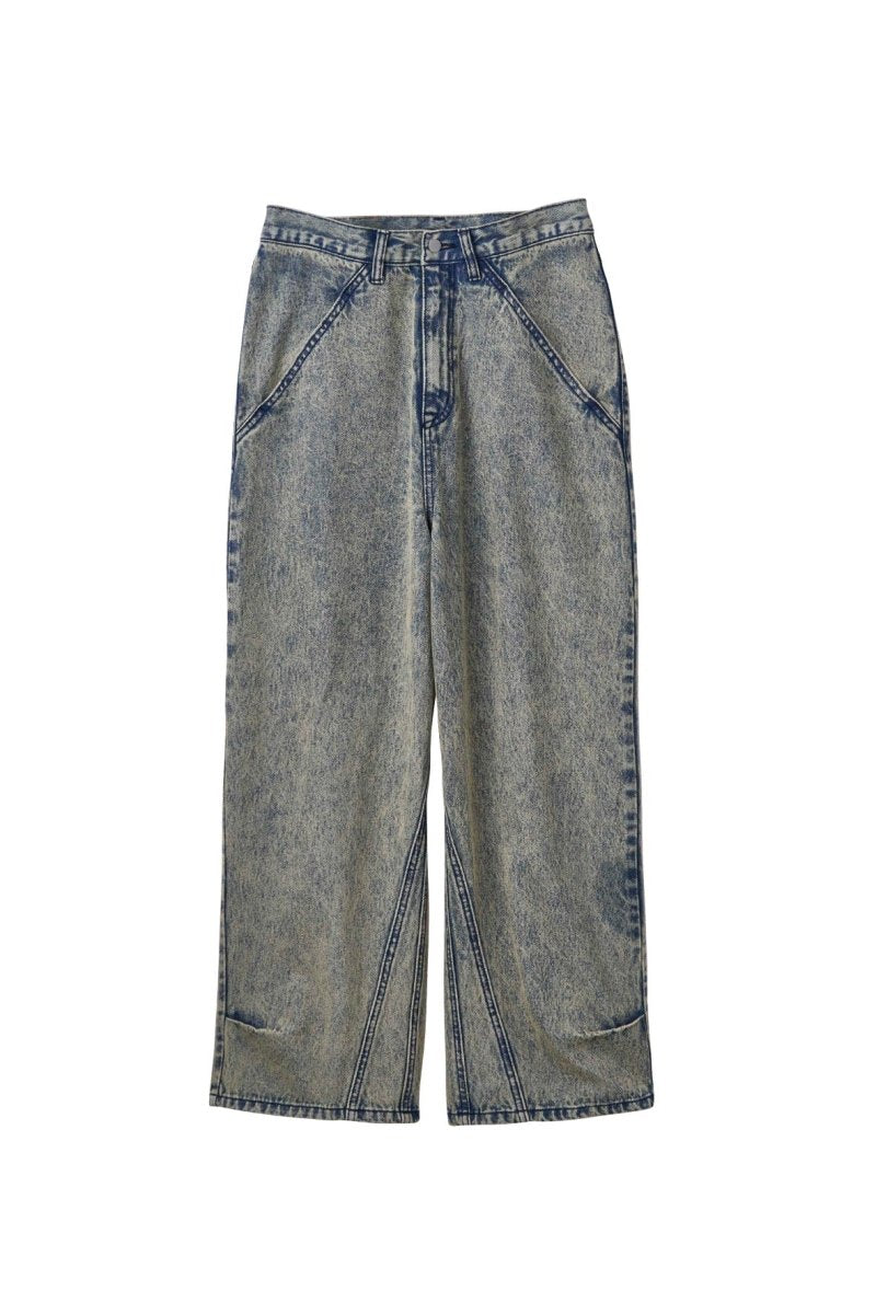 low rise denim pants(unisex)/4color - KNUTH MARF