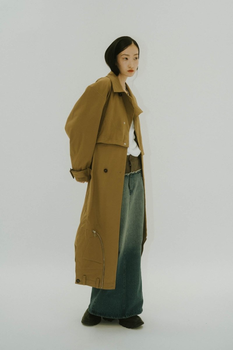 many way trench coat/beige