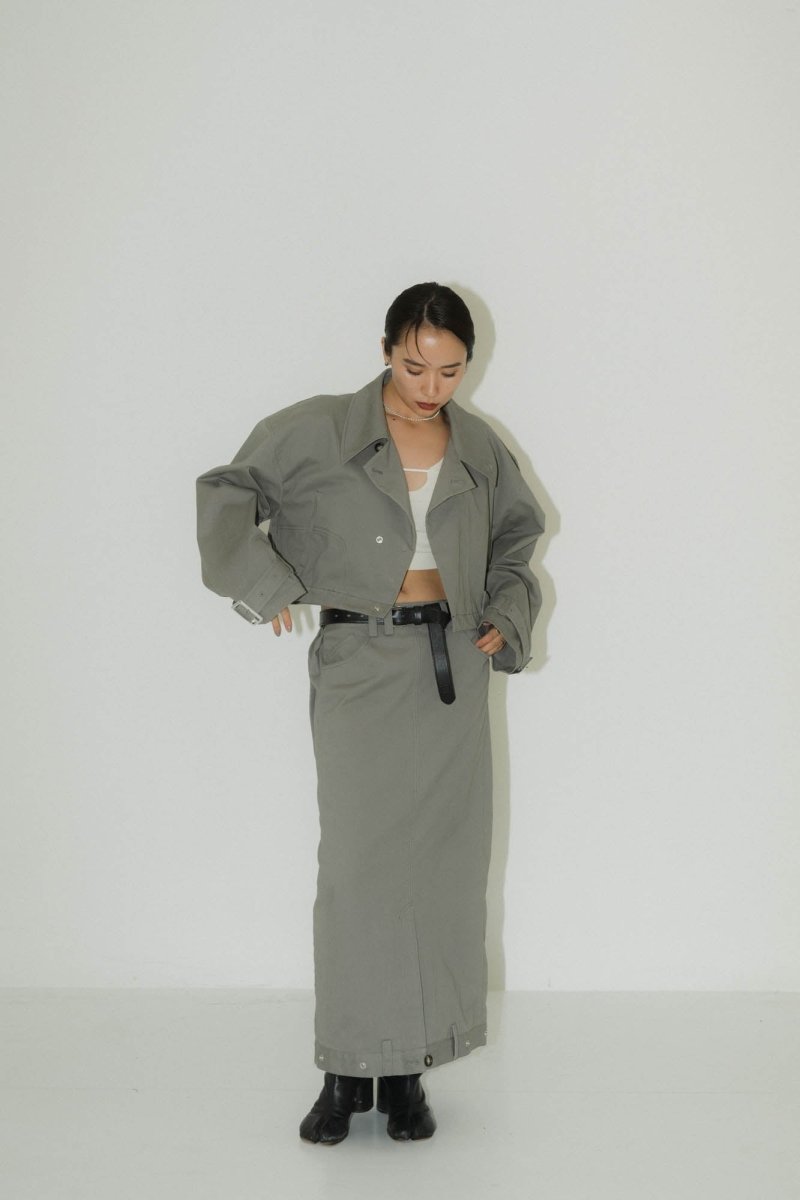 many way trench coat/gray