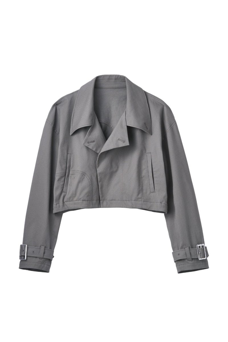 many way trench coat/gray