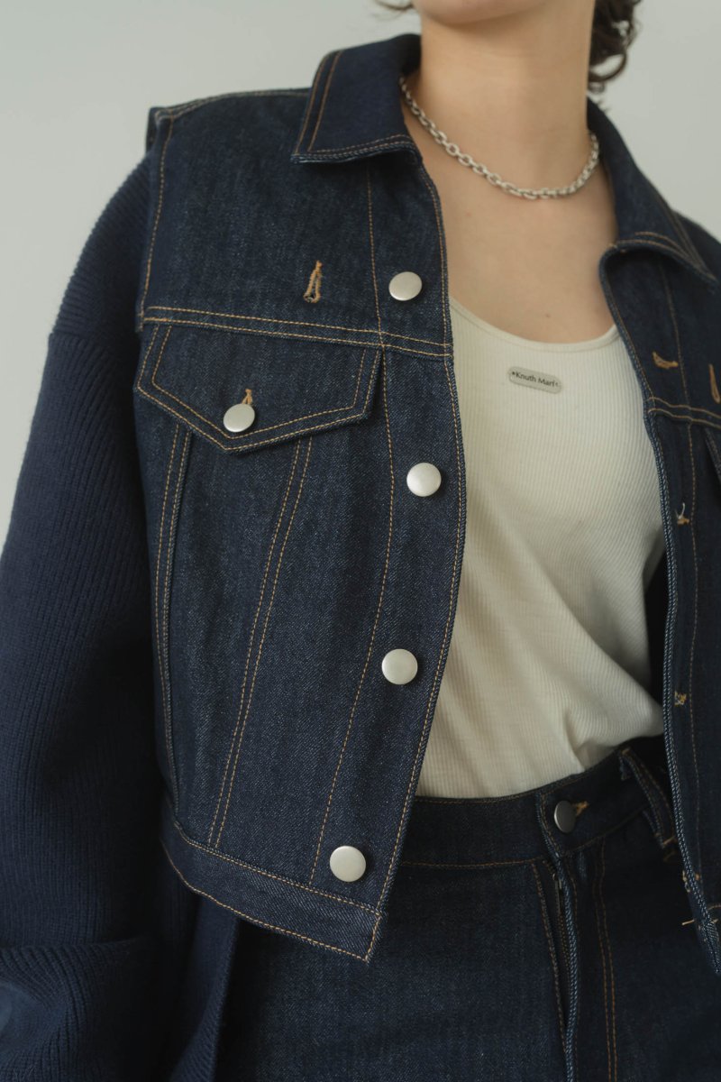 manyway denim jacket cardigan/indigonavy | KNUTH MARF