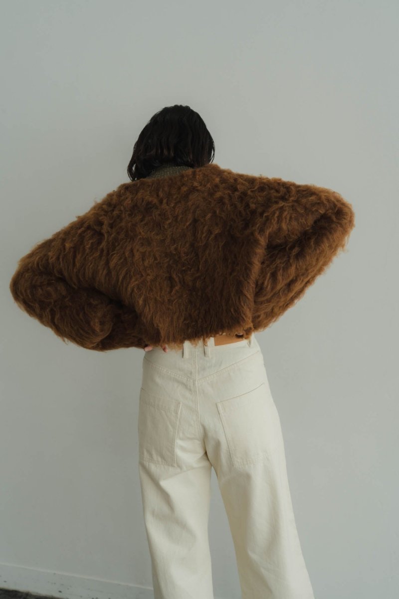 minimal shaggy cardigan/brown - KNUTH MARF
