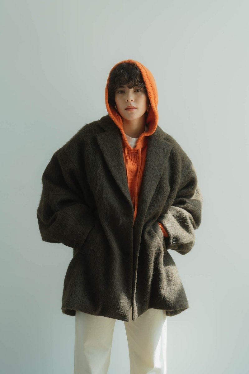 mix shaggy outer/khakibrown | KNUTH MARF