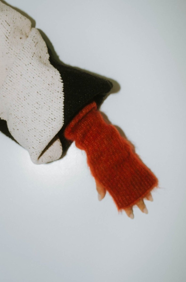 mohair metal arm warmers/2color - KNUTH MARF