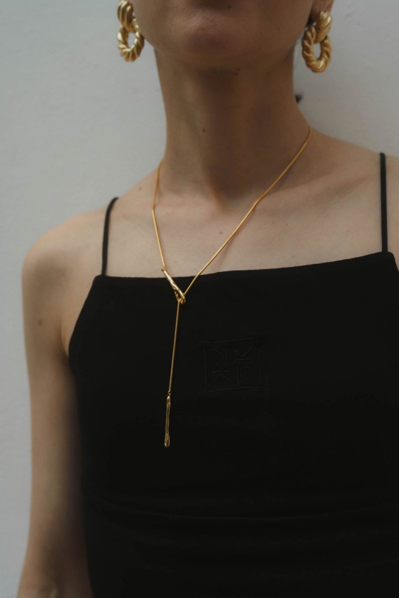 motif long necklace/2color - KNUTH MARF