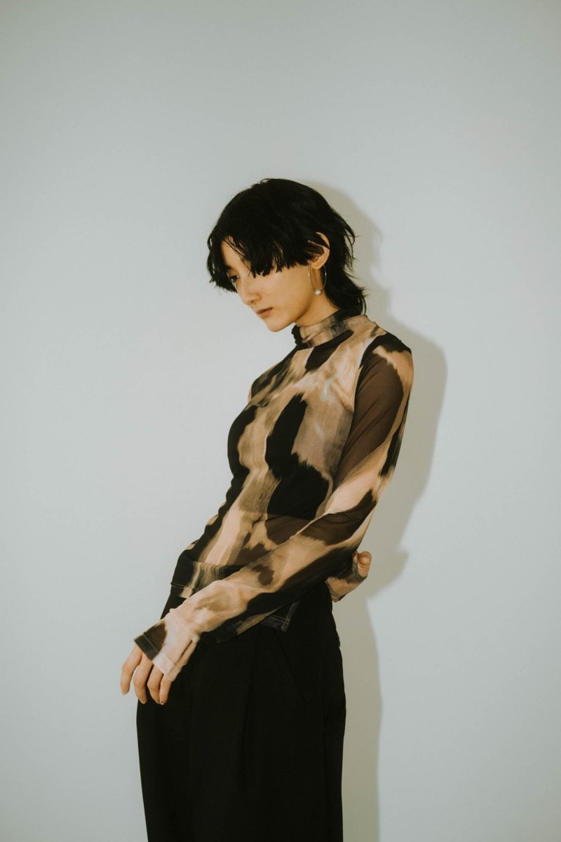 paint sheer high neck tops/4color | KNUTH MARF