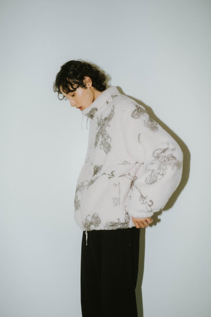 paisley pattern fleece(unisex)/ivory | KNUTH MARF