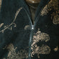 paisley pattern fleece(unisex)/navy - KNUTH MARF