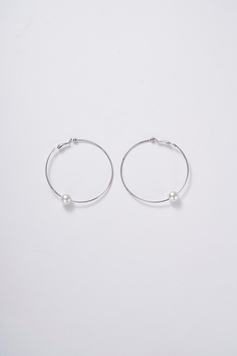 pearl hoop earrings - KNUTH MARF