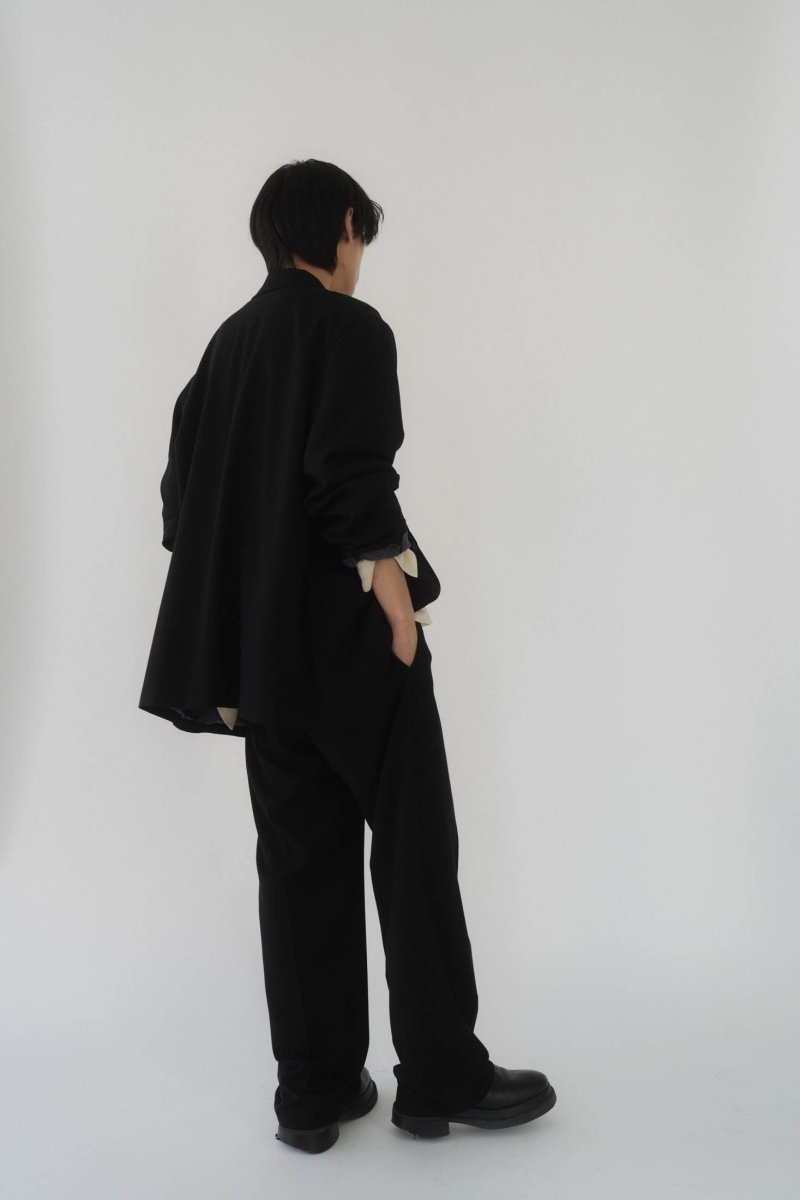 relax tailored jacket(unisex)/black - KNUTH MARF