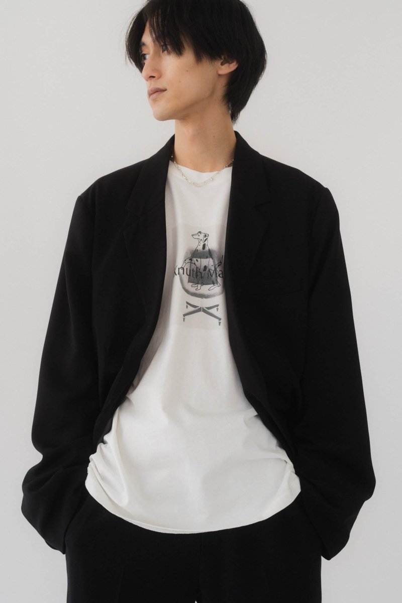 relax tailored jacket(unisex)/black - KNUTH MARF