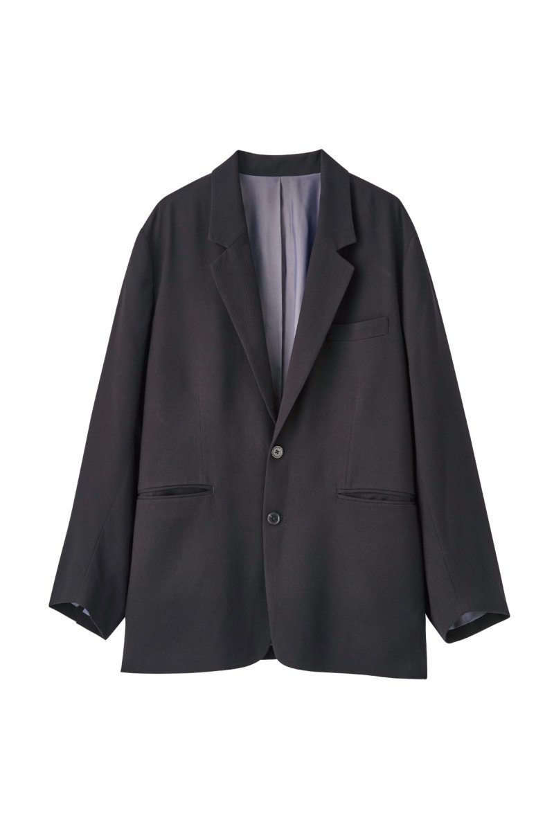 relax tailored jacket(unisex)/black - KNUTH MARF