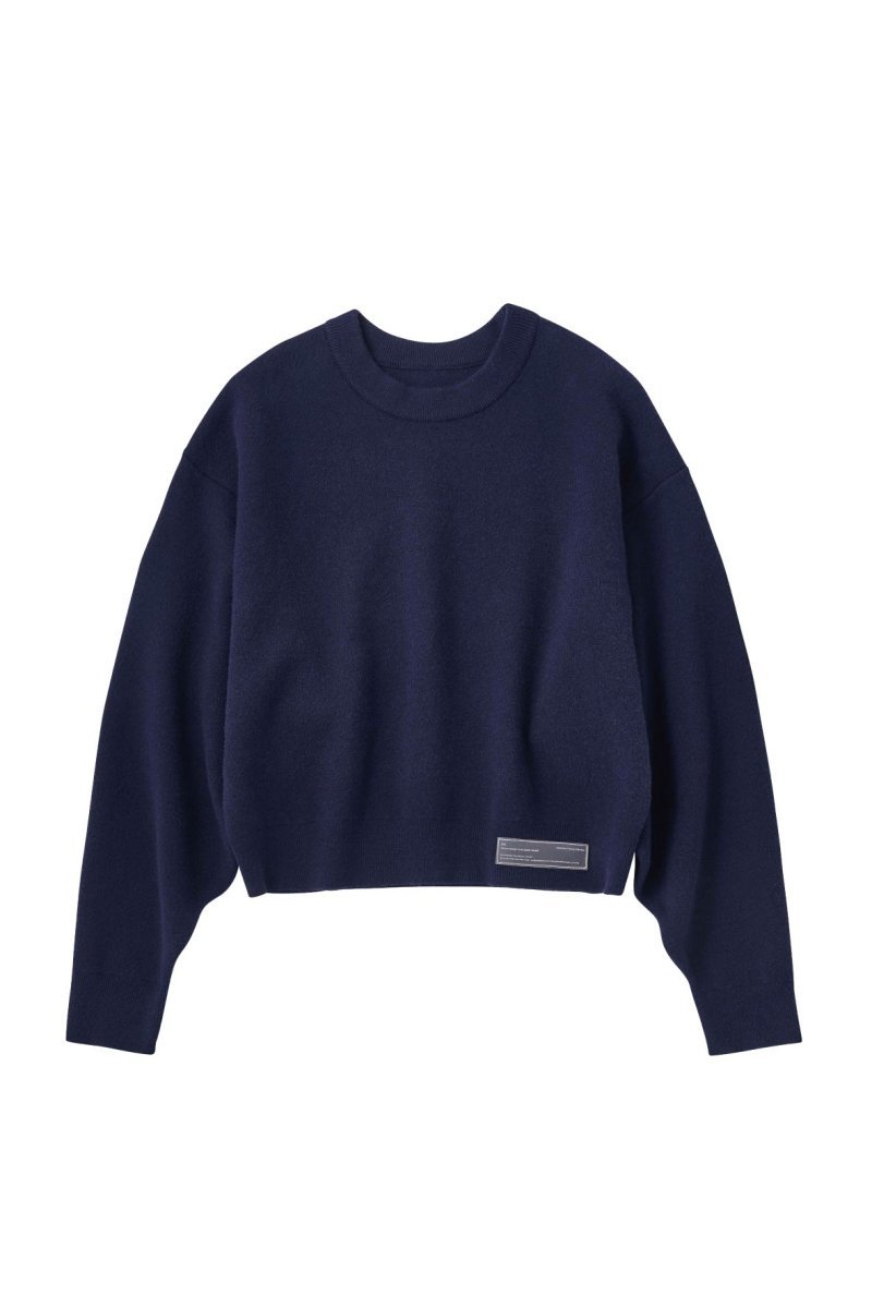 silicon label crew neck knit(unisex)/3color | KNUTH MARF