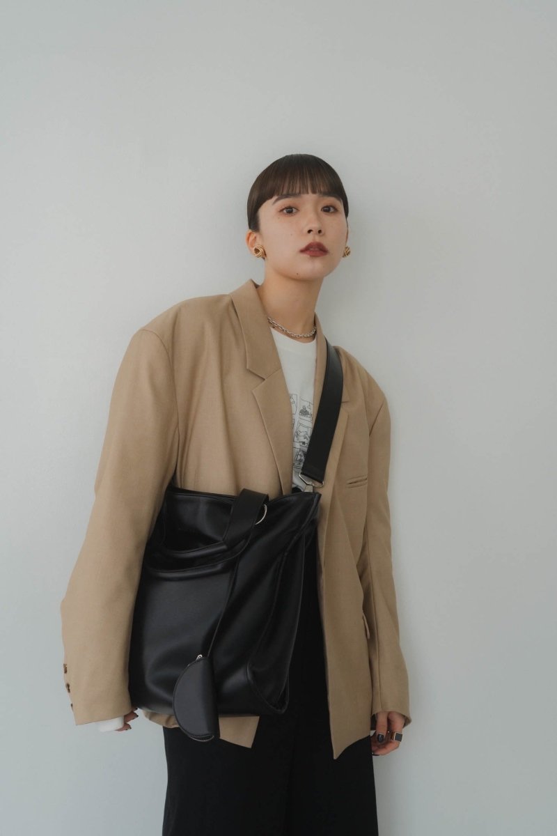 restock【4/15~出荷】2way loose shoulder bag/black