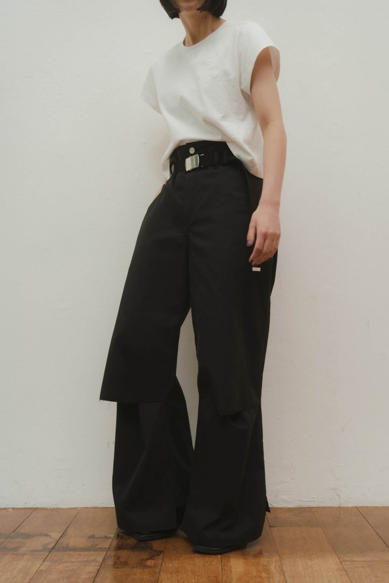 Knuth Marf ripped buggy chino pants ブラック-